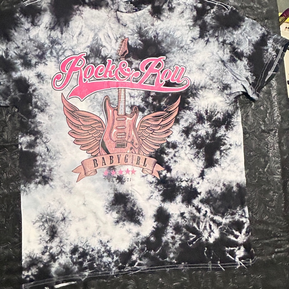 Rock & Roll Tie-Dye Kids Shirt